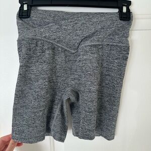Gray Biker Shorts